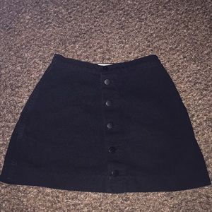 American Apparel Jeans Button Down Black Skirt 🖤